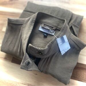 ellelaurie Liz Rymar | XS | Olivia Olive Green Military Jacket NWOT Frayed Hem